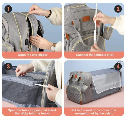 LuxiBag™- The Ultimate Diaper Bag