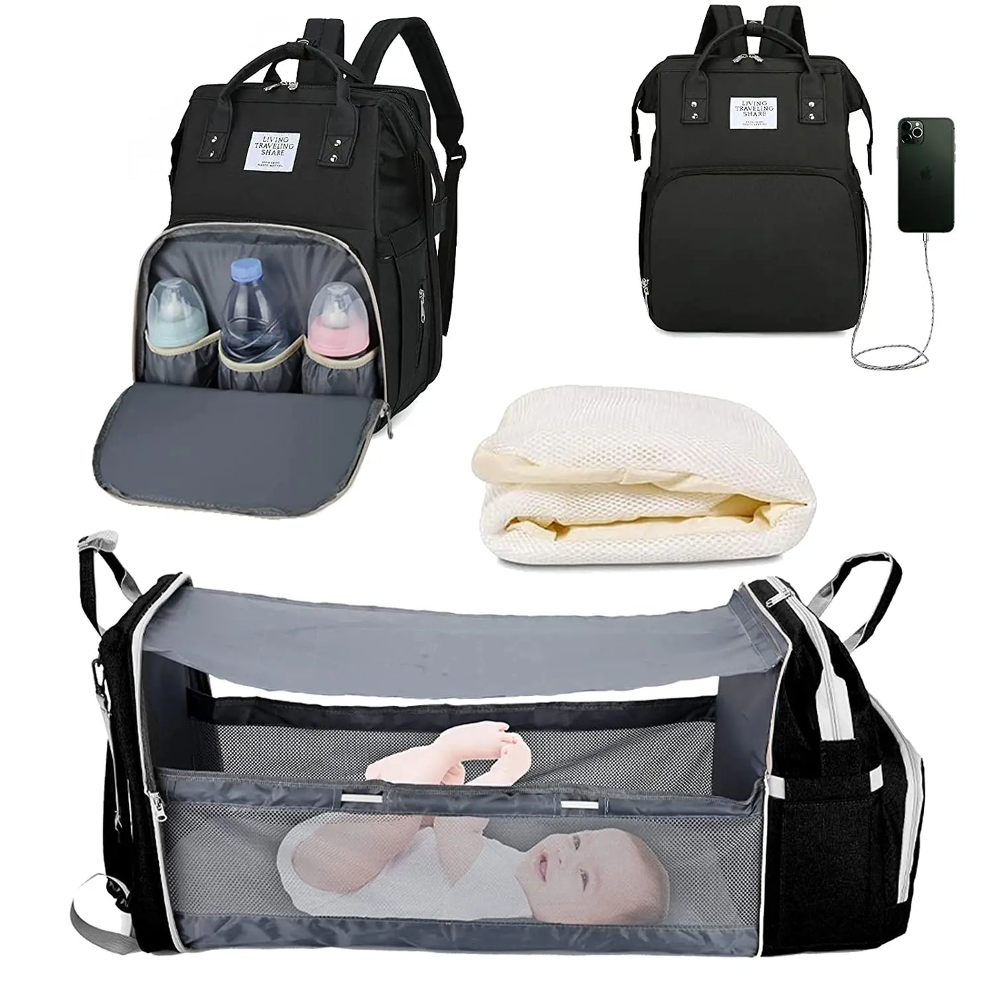 LuxiBag™- The Ultimate Diaper Bag