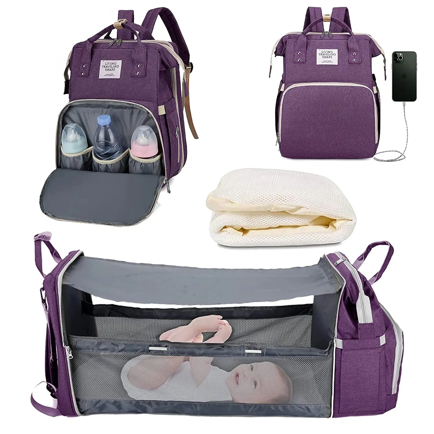 LuxiBag™- The Ultimate Diaper Bag